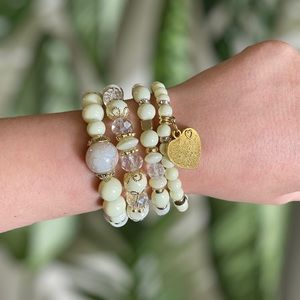 Beaded Bracelet Set (The Seashell Set)
